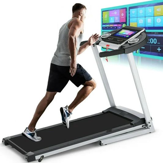 Folding Running Machine with Incline, Easy to Install Cardio Machines for Family & Office Use